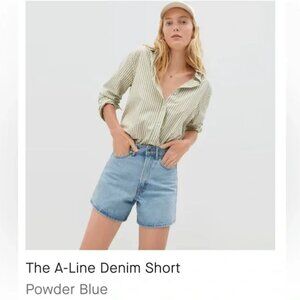 Everlane A-Line Denim Short